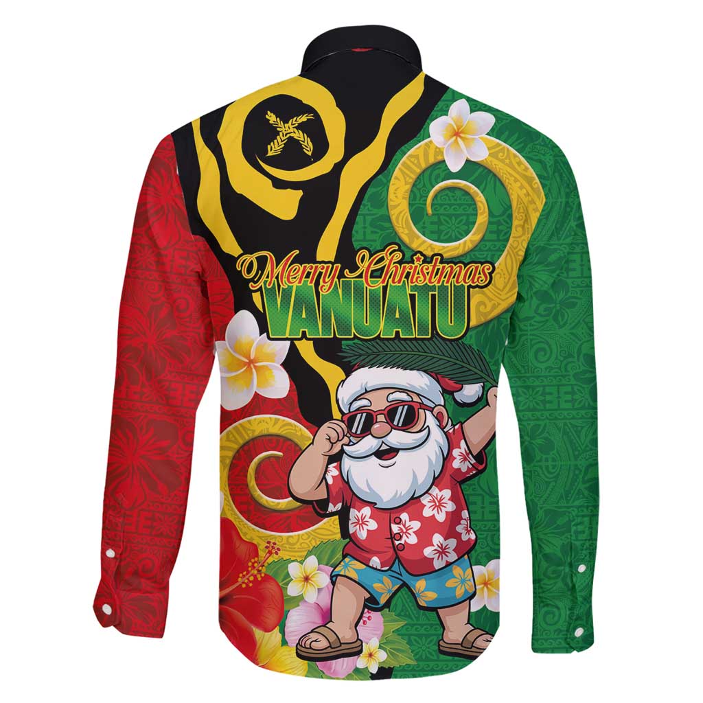 Vanuatu Christmas Family Matching Tank Maxi Dress and Hawaiian Shirt Funny Santa with Namele and Boar Tusk Tribal LT03 - Polynesian Pride