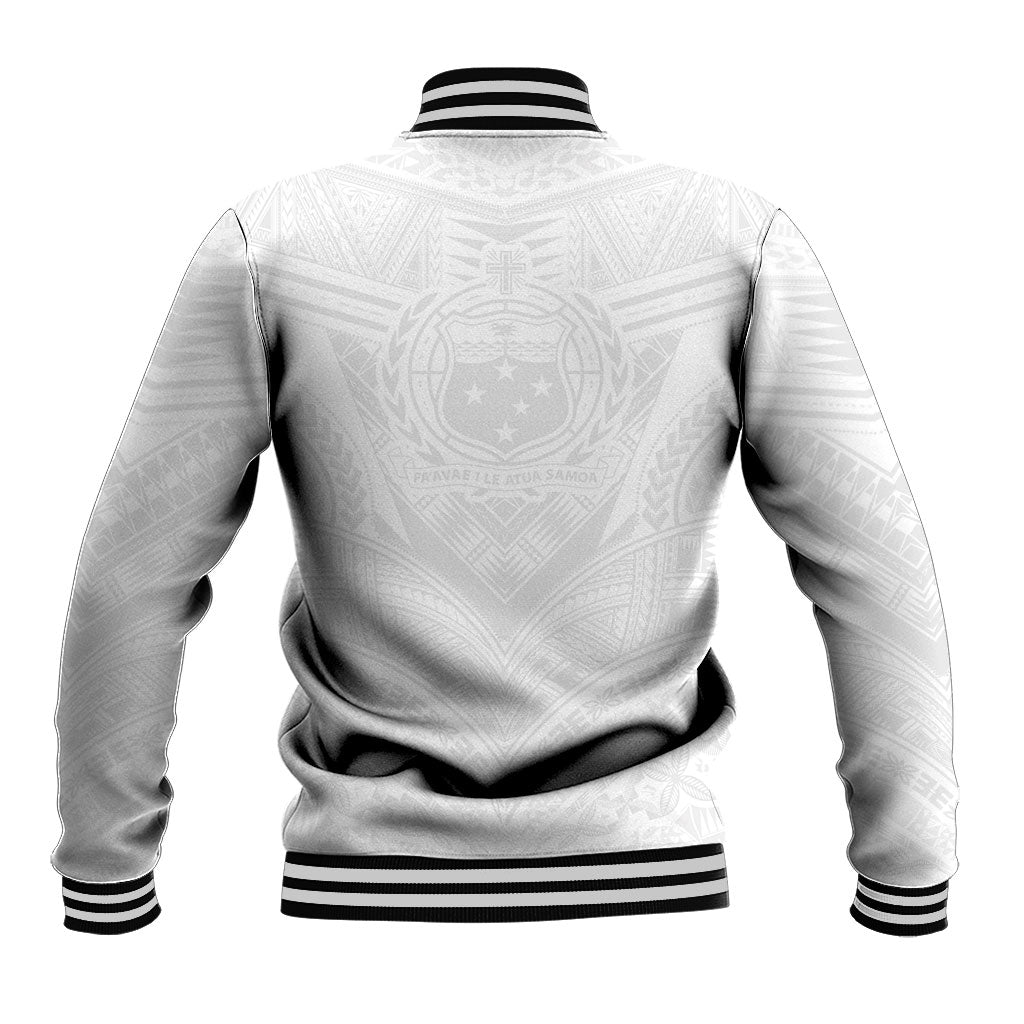 Samoan Lotu a Tamaiti Baseball Jacket Coat of Arms and Polynesian Pattern