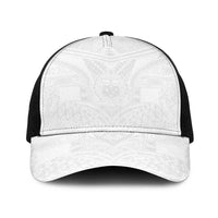 Samoan Lotu a Tamaiti Baseball Net Cap Coat of Arms and Polynesian Pattern