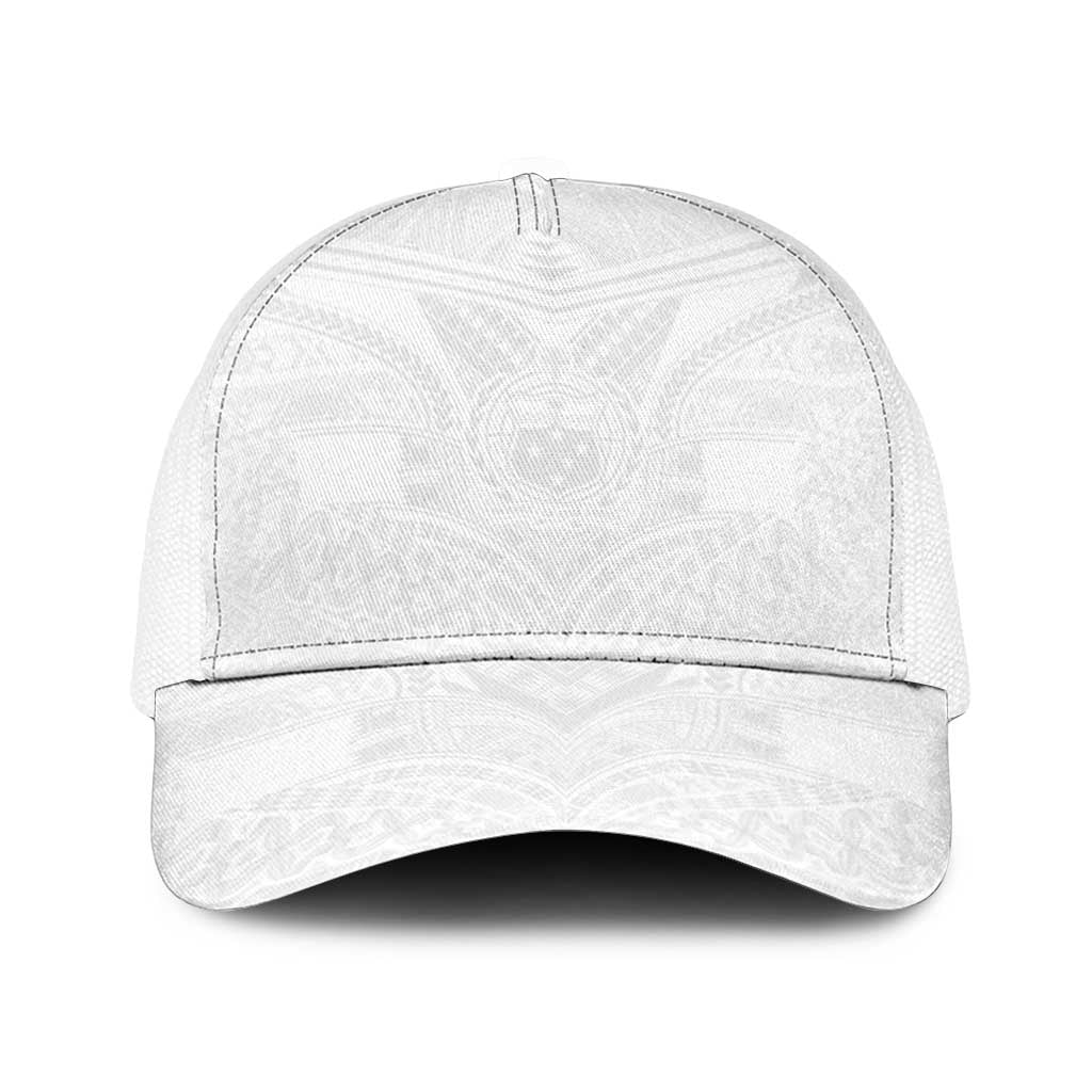 Samoan Lotu a Tamaiti Baseball Net Cap Coat of Arms and Polynesian Pattern