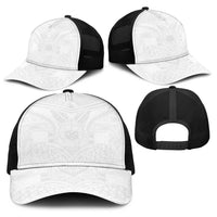 Samoan Lotu a Tamaiti Baseball Net Cap Coat of Arms and Polynesian Pattern