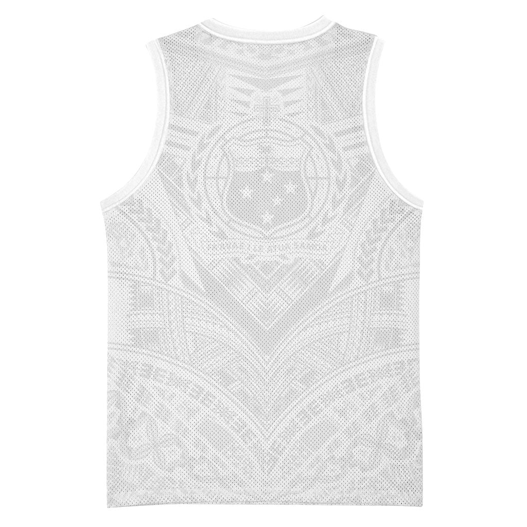 Samoan Lotu a Tamaiti Basketball Jersey Coat of Arms and Polynesian Pattern