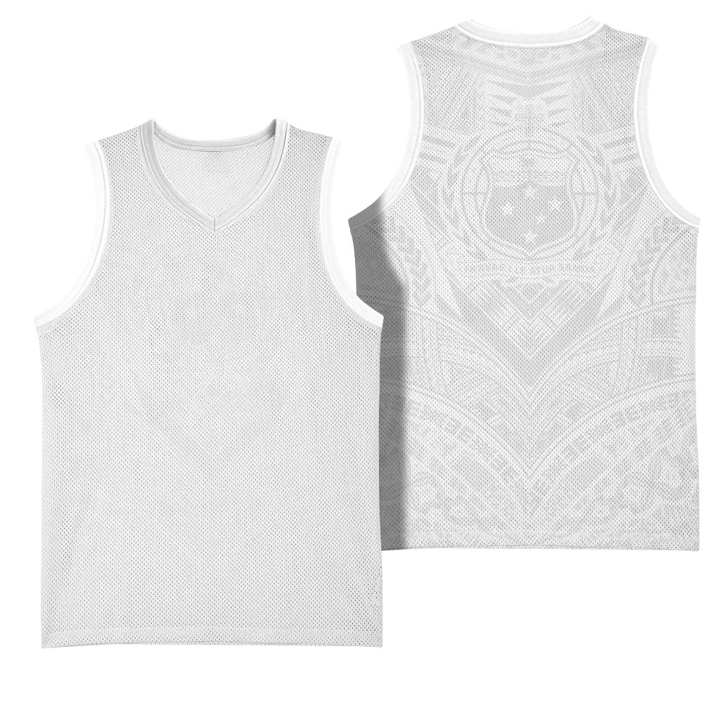 Samoan Lotu a Tamaiti Basketball Jersey Coat of Arms and Polynesian Pattern