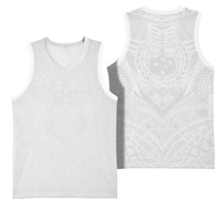 Samoan Lotu a Tamaiti Basketball Jersey Coat of Arms and Polynesian Pattern