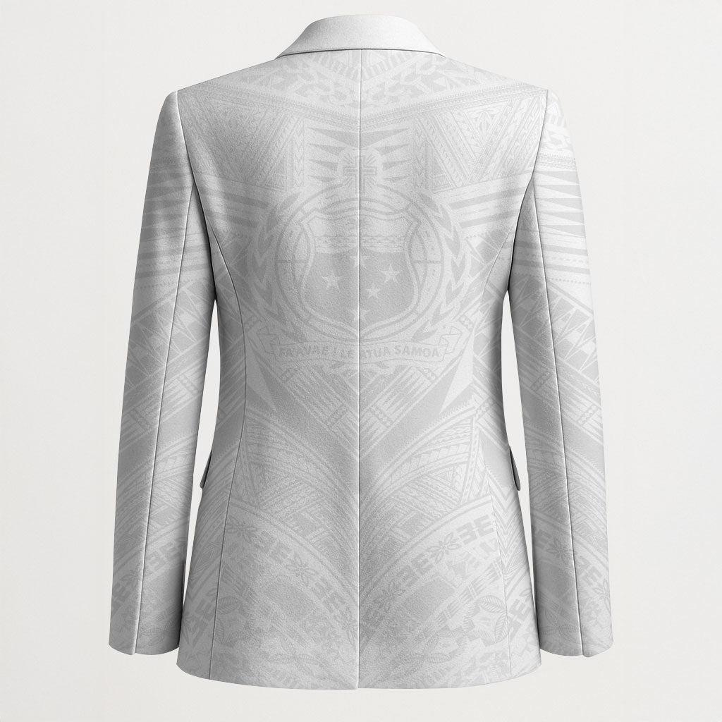 Samoan Lotu a Tamaiti Blazer Coat of Arms and Polynesian Pattern