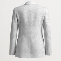 Samoan Lotu a Tamaiti Blazer Coat of Arms and Polynesian Pattern