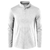 Samoan Lotu a Tamaiti Button Sweatshirt Coat of Arms and Polynesian Pattern