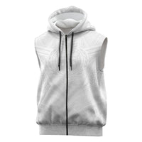 Samoan Lotu a Tamaiti Sleeveless Zip Hoodie Coat of Arms and Polynesian Pattern