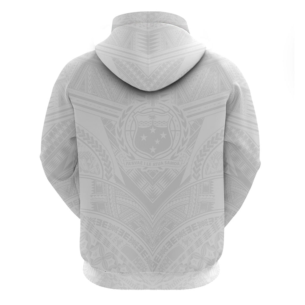 Samoan Lotu a Tamaiti Zip Hoodie Coat of Arms and Polynesian Pattern