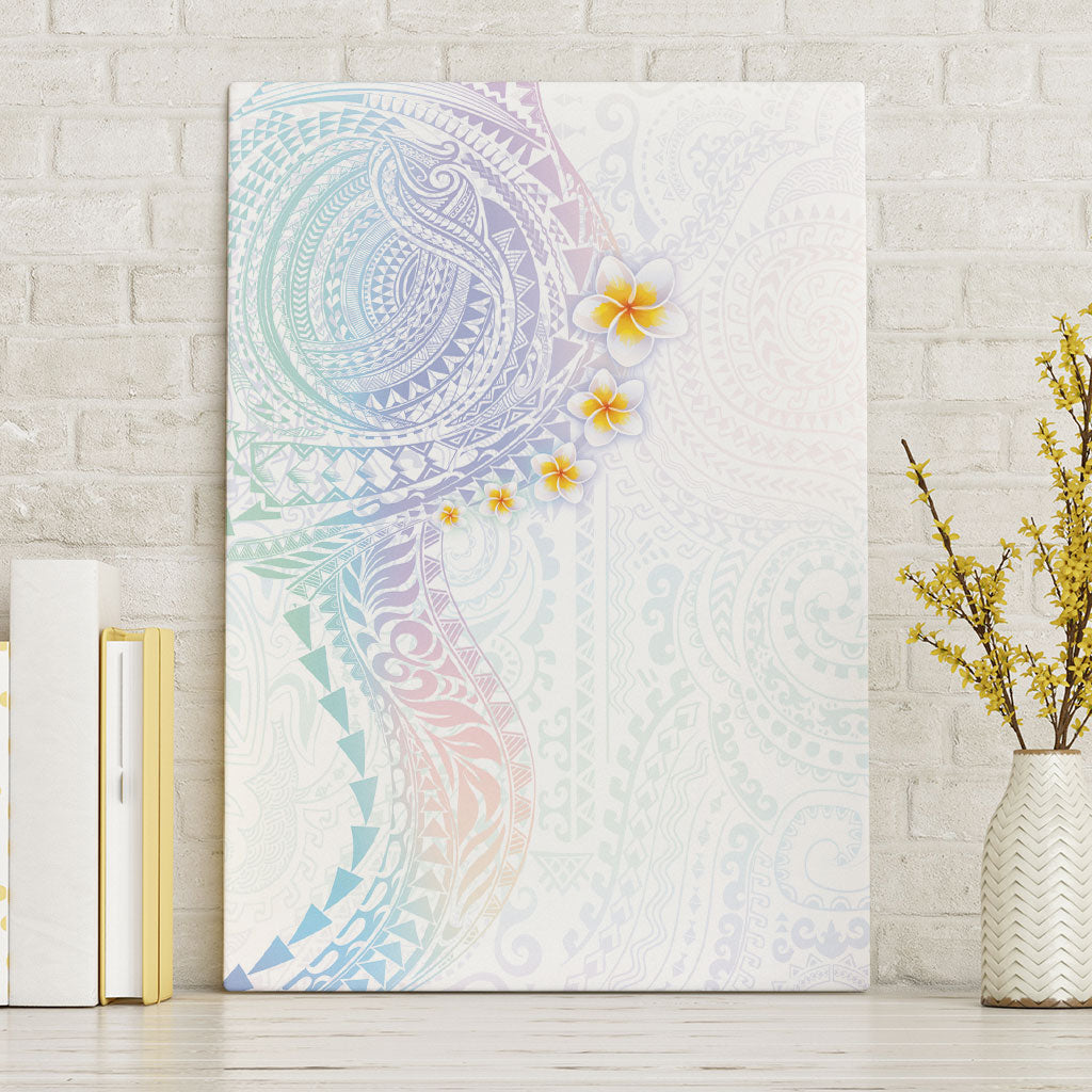 Hawaiian Tribal Tattoo and Plumeria Canvas Wall Art Polynesian Pattern Sweet