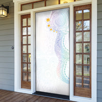 Hawaiian Tribal Tattoo and Plumeria Door Cover Polynesian Pattern Sweet