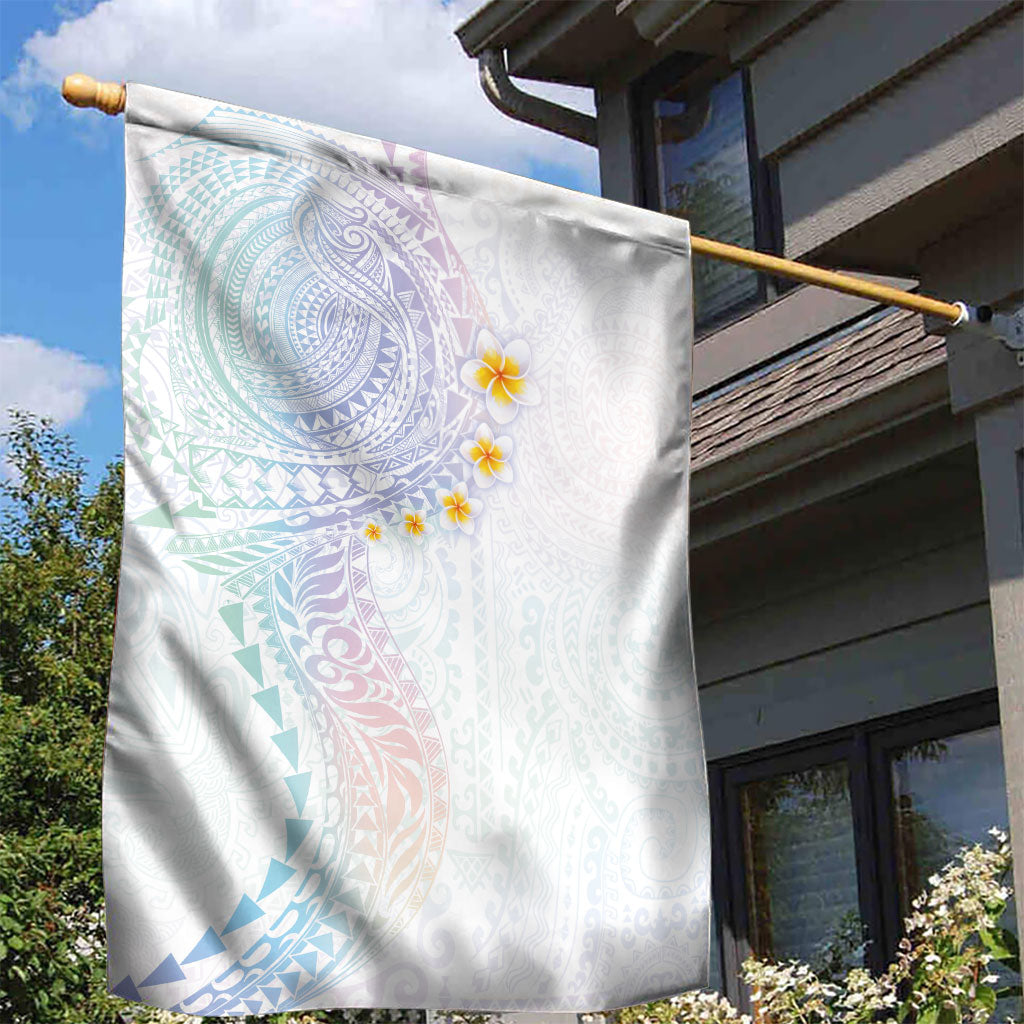 Hawaiian Tribal Tattoo and Plumeria Garden Flag Polynesian Pattern Sweet