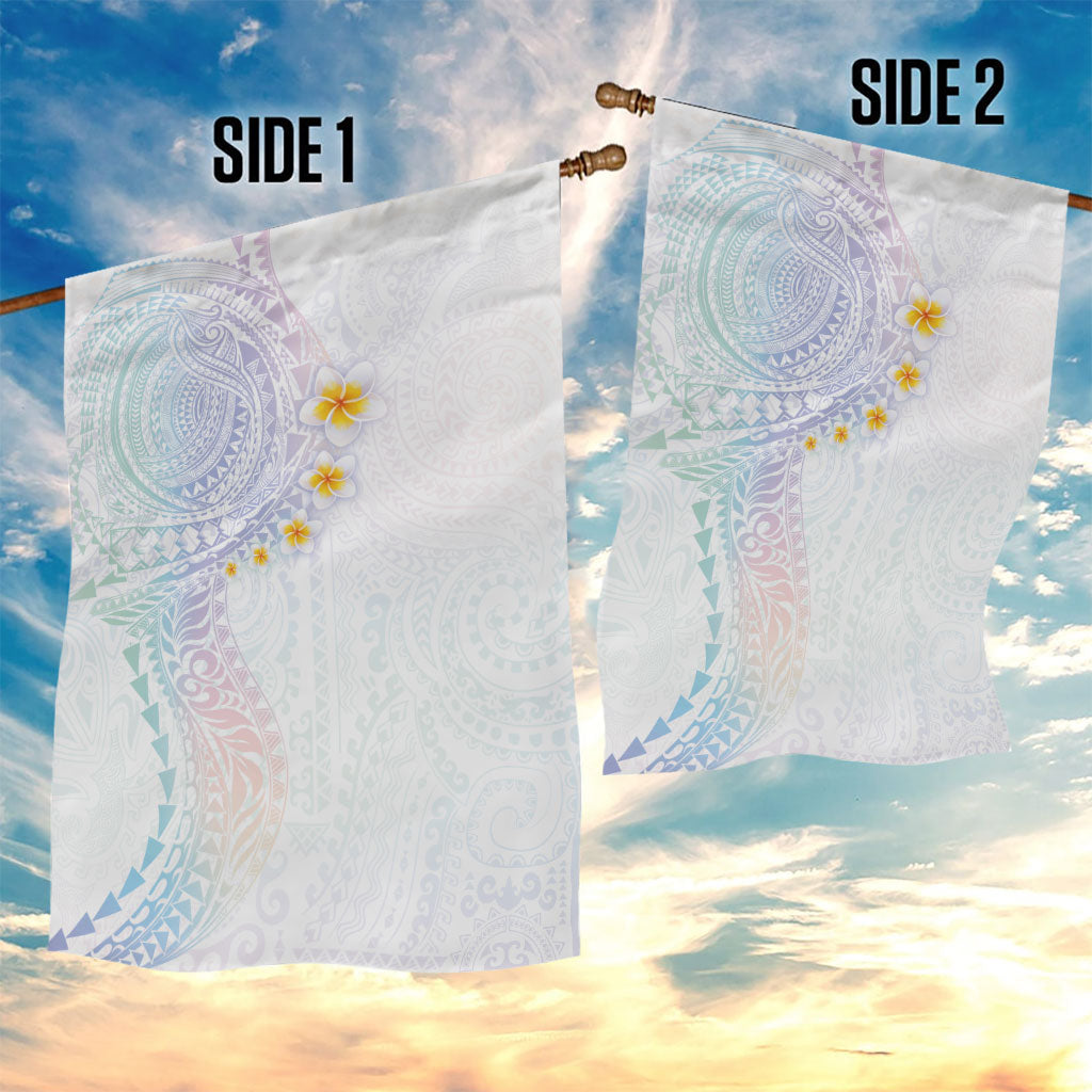 Hawaiian Tribal Tattoo and Plumeria Garden Flag Polynesian Pattern Sweet