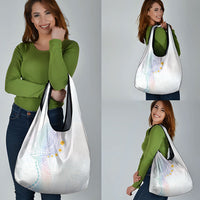 Hawaiian Tribal Tattoo and Plumeria Grocery Bag Polynesian Pattern Sweet