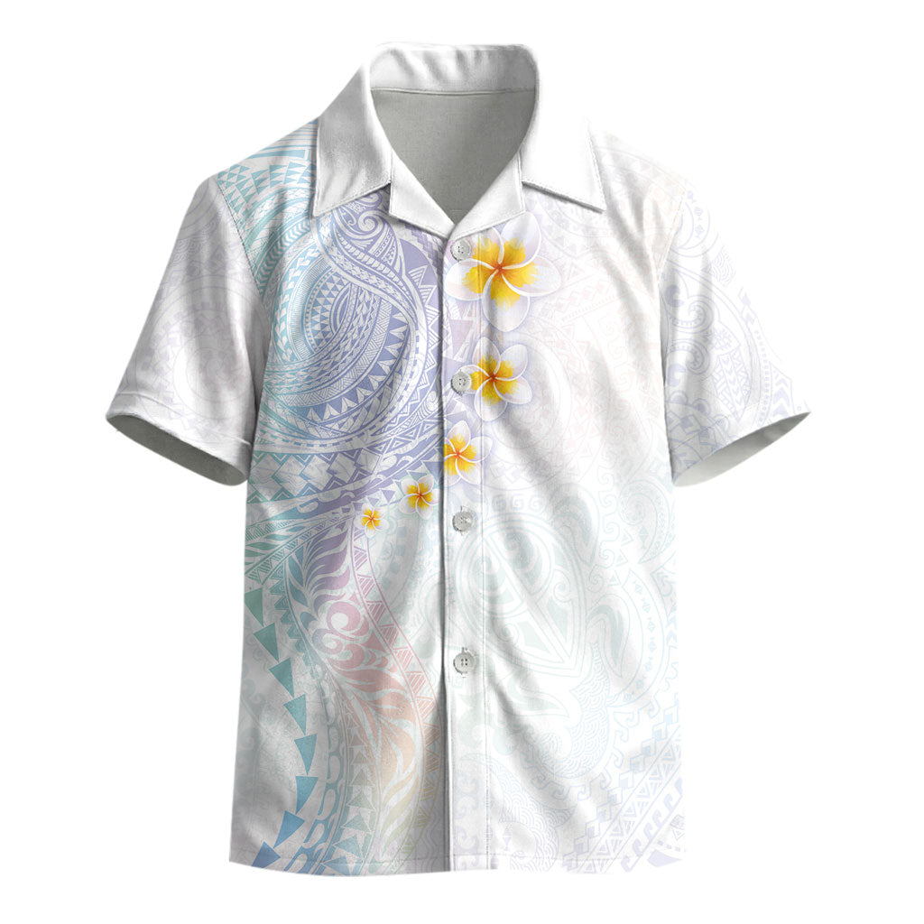 Hawaiian Tribal Tattoo and Plumeria Kid Hawaiian Shirt Polynesian Pattern Sweet