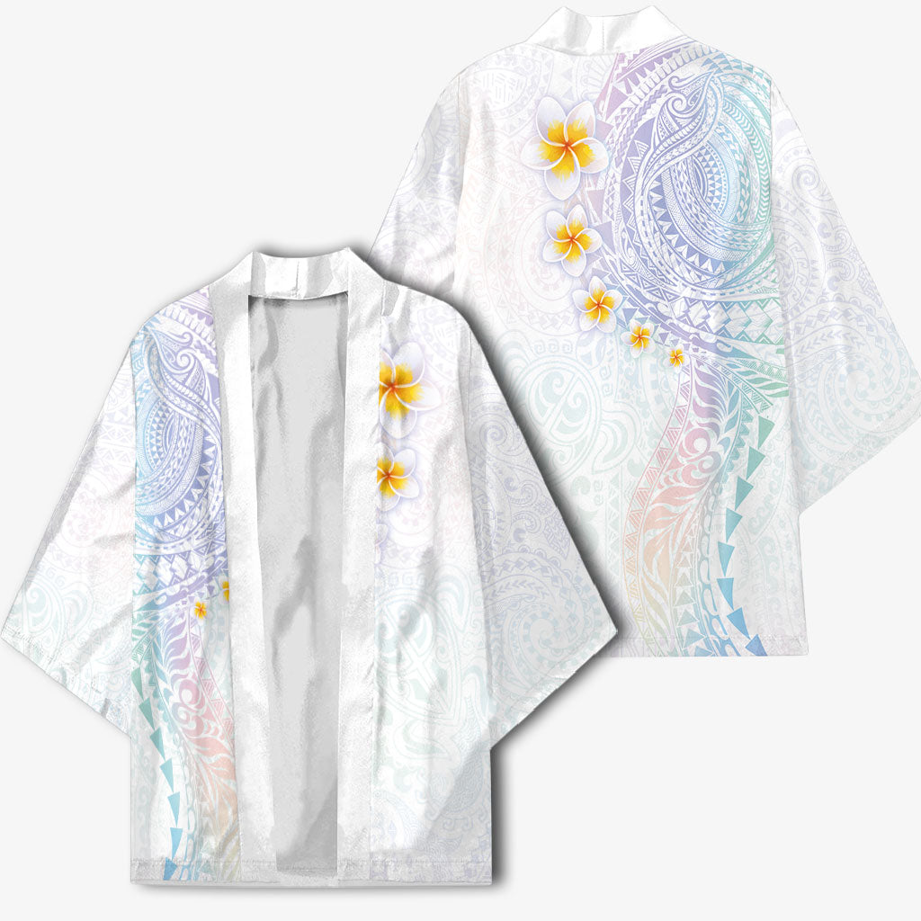 Hawaiian Tribal Tattoo and Plumeria Kimono Polynesian Pattern Sweet
