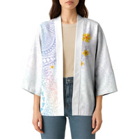 Hawaiian Tribal Tattoo and Plumeria Kimono Polynesian Pattern Sweet