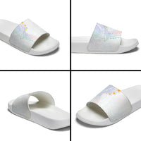 Hawaiian Tribal Tattoo and Plumeria Slide Sandals Polynesian Pattern Sweet