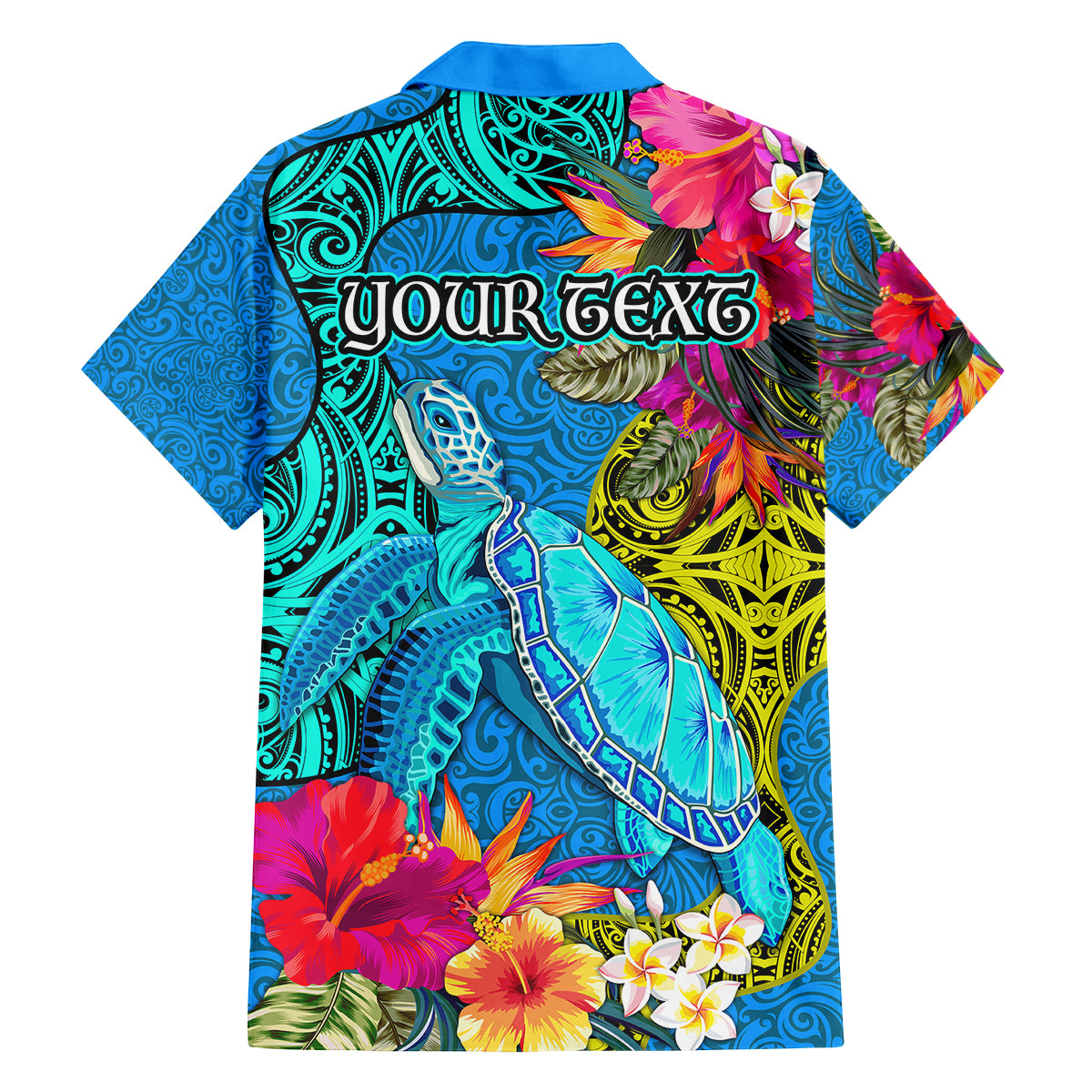 Custom Polynesian Family Matching Summer Maxi Dress and Hawaiian Shirt The Turtle Jung Flower with Maori Pattern Ethnic Style LT03 - Polynesian Pride