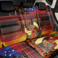 Samoan Siva Afi Back Car Seat Cover Tribal Performers of Samoan Fire Knife Dancing LT03 - Polynesian Pride