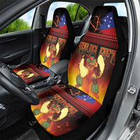 Samoan Siva Afi Car Seat Cover Tribal Performers of Samoan Fire Knife Dancing LT03 - Polynesian Pride