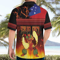 Samoan Siva Afi Hawaiian Shirt Tribal Performers of Samoan Fire Knife Dancing LT03 - Polynesian Pride