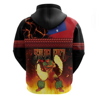 Samoan Siva Afi Hoodie Tribal Performers of Samoan Fire Knife Dancing LT03 - Polynesian Pride