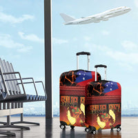 Samoan Siva Afi Luggage Cover Tribal Performers of Samoan Fire Knife Dancing LT03 - Polynesian Pride