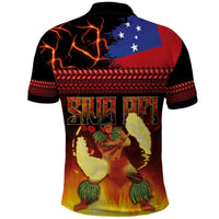 Samoan Siva Afi Polo Shirt Tribal Performers of Samoan Fire Knife Dancing LT03 - Polynesian Pride