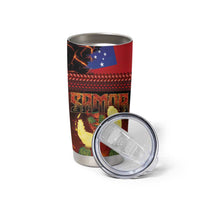 Samoan Siva Afi Tumbler Cup Tribal Performers of Samoan Fire Knife Dancing LT03 - Polynesian Pride