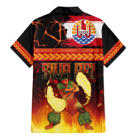 Tahitian Siva Afi Family Matching Mermaid Dress and Hawaiian Shirt Tribal Performers of Tahitian Fire Knife Dancing LT03 - Polynesian Pride