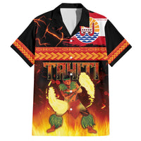 Tahitian Siva Afi Hawaiian Shirt Tribal Performers of Tahitian Fire Knife Dancing LT03 Black - Polynesian Pride