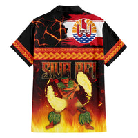 Tahitian Siva Afi Hawaiian Shirt Tribal Performers of Tahitian Fire Knife Dancing LT03 - Polynesian Pride