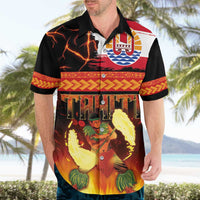 Tahitian Siva Afi Hawaiian Shirt Tribal Performers of Tahitian Fire Knife Dancing LT03 - Polynesian Pride