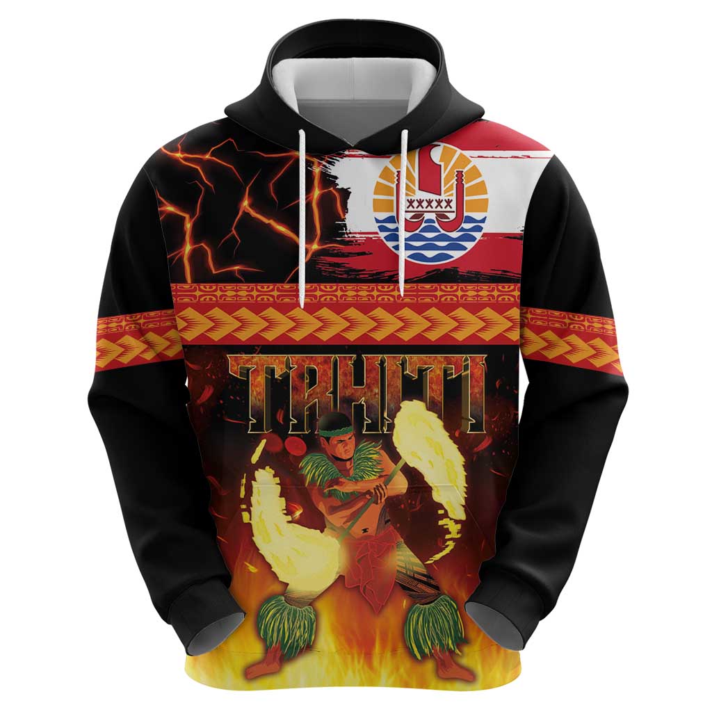 Tahitian Siva Afi Hoodie Tribal Performers of Tahitian Fire Knife Dancing LT03 - Polynesian Pride