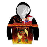 Tahitian Siva Afi Kid Hoodie Tribal Performers of Tahitian Fire Knife Dancing LT03 Hoodie Black - Polynesian Pride