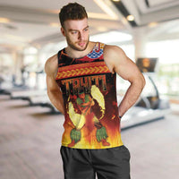 Tahitian Siva Afi Men Tank Top Tribal Performers of Tahitian Fire Knife Dancing LT03 Black - Polynesian Pride