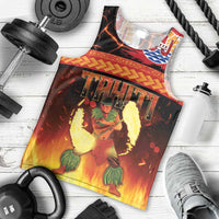 Tahitian Siva Afi Men Tank Top Tribal Performers of Tahitian Fire Knife Dancing LT03 - Polynesian Pride