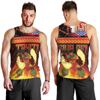 Tahitian Siva Afi Men Tank Top Tribal Performers of Tahitian Fire Knife Dancing LT03 - Polynesian Pride