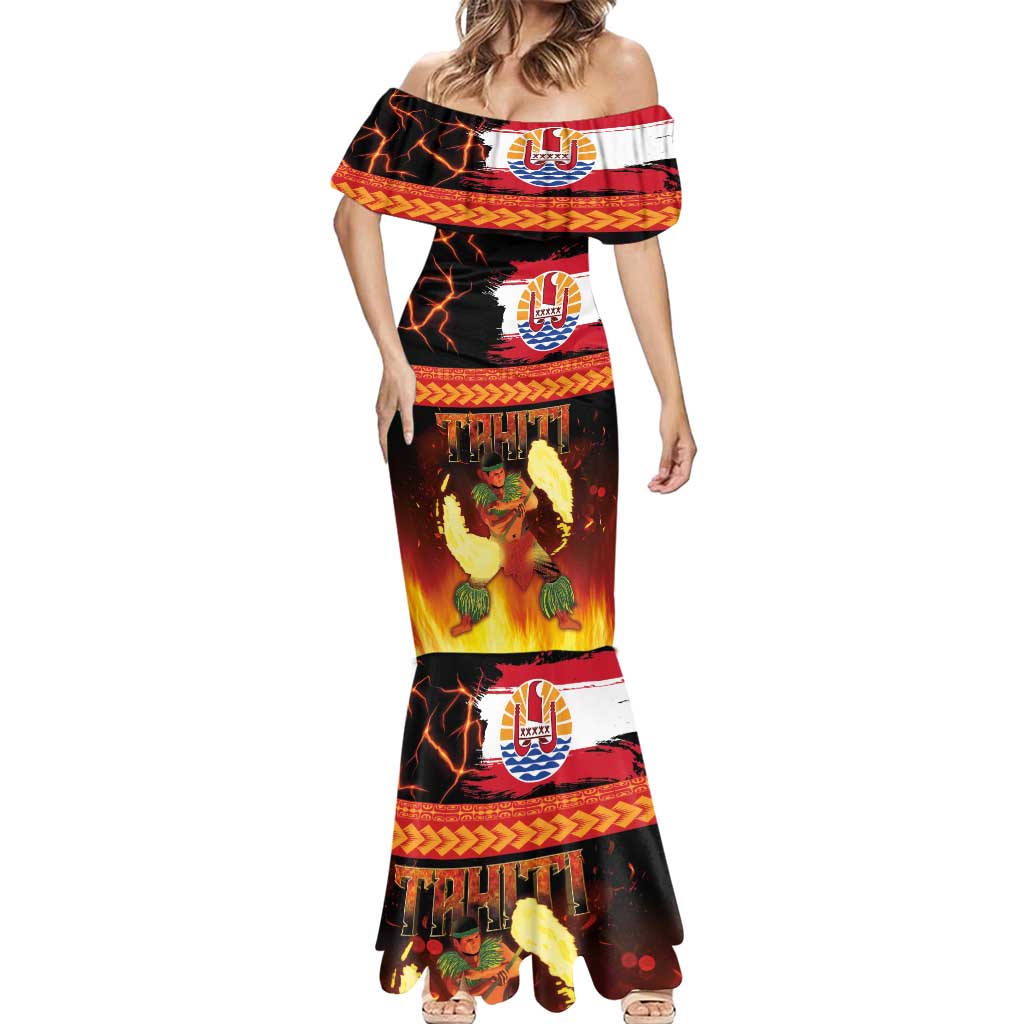 Tahitian Siva Afi Mermaid Dress Tribal Performers of Tahitian Fire Knife Dancing LT03 - Polynesian Pride