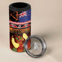 Aotearoa Siva Afi 4 in 1 Can Cooler Tumbler Tribal Performers of Aotearoa Fire Knife Dancing LT03 - Polynesian Pride