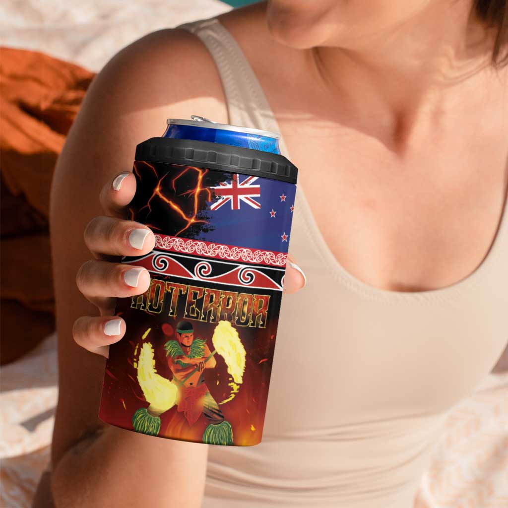 Aotearoa Siva Afi 4 in 1 Can Cooler Tumbler Tribal Performers of Aotearoa Fire Knife Dancing LT03 - Polynesian Pride