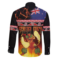 Aotearoa Siva Afi Family Matching Tank Maxi Dress and Hawaiian Shirt Tribal Performers of Aotearoa Fire Knife Dancing LT03 - Polynesian Pride