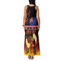 Aotearoa Siva Afi Family Matching Tank Maxi Dress and Hawaiian Shirt Tribal Performers of Aotearoa Fire Knife Dancing LT03 - Polynesian Pride