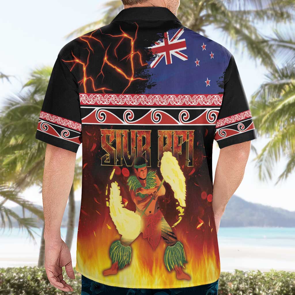 Aotearoa Siva Afi Hawaiian Shirt Tribal Performers of Aotearoa Fire Knife Dancing