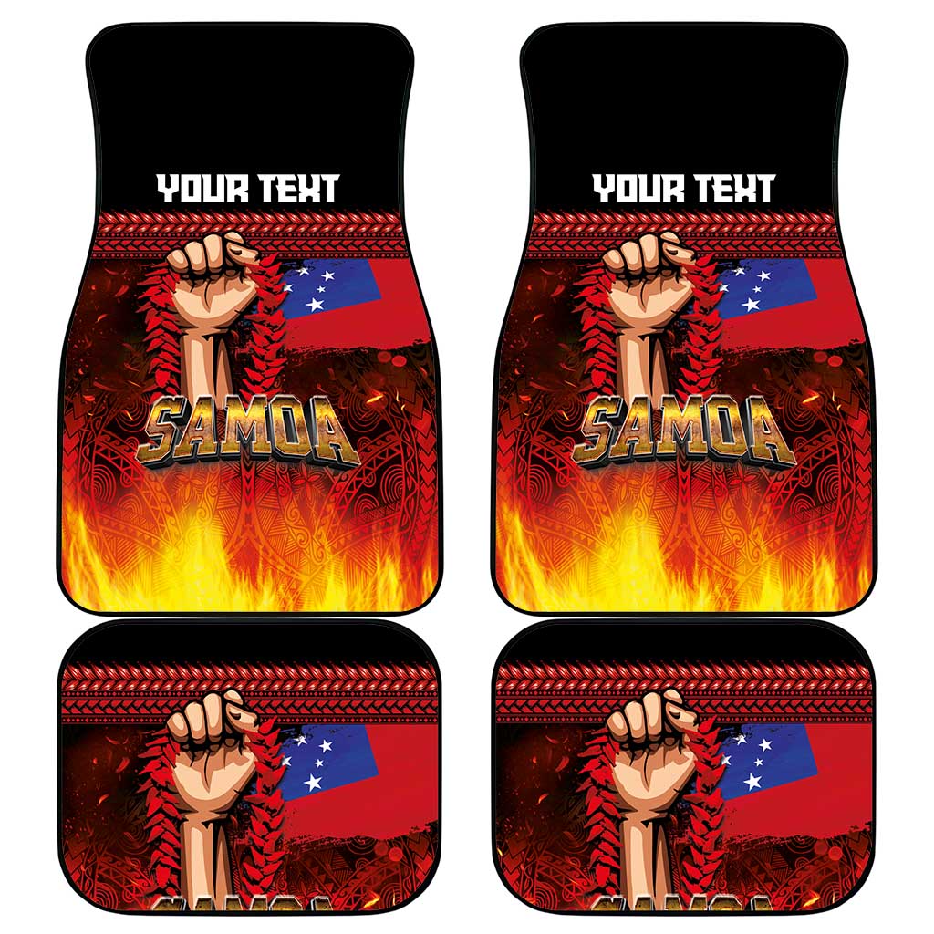 Personalised Samoan Spirit - Samoa Tribal Heritage Car Mats LT03 - Polynesian Pride
