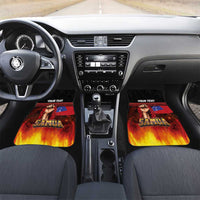 Personalised Samoan Spirit - Samoa Tribal Heritage Car Mats LT03 Set 2pcs - Front Black - Polynesian Pride