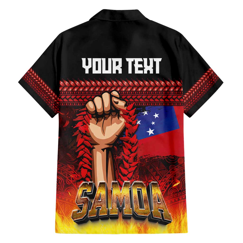 Personalised Samoan Spirit - Samoa Tribal Heritage Family Matching Long Sleeve Bodycon Dress and Hawaiian Shirt LT03 - Polynesian Pride