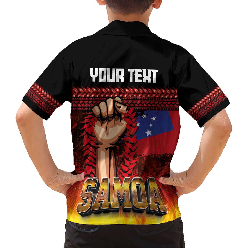 Personalised Samoan Spirit - Samoa Tribal Heritage Family Matching Tank Maxi Dress and Hawaiian Shirt LT03 - Polynesian Pride
