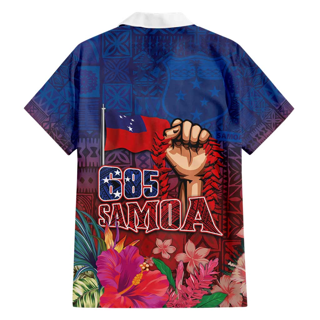 Proud of Samoa Hawaiian Shirt Ula Nifo with Samoa 685 and Hibiscus Tapa Tribal Pattern